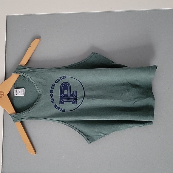 Victoria's Secret Green Sleeveless Top with Logo - Picture 3 of 6